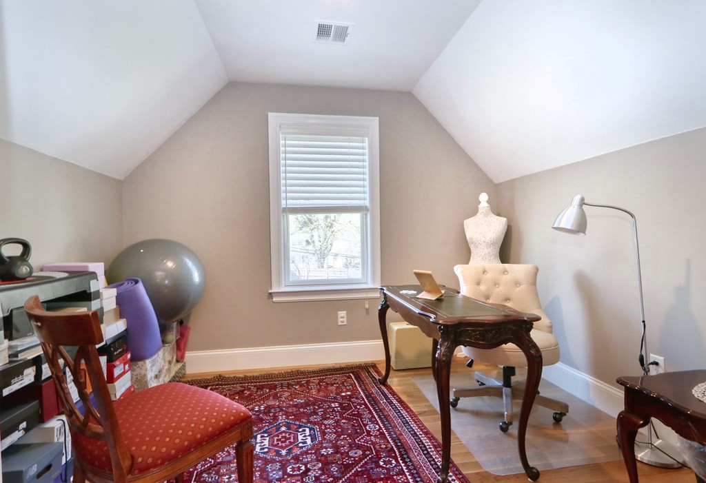 52 Thorpe Road Needham, MA 02494 - Photo 20 of 39 a workspace room with furniture and wooden floor