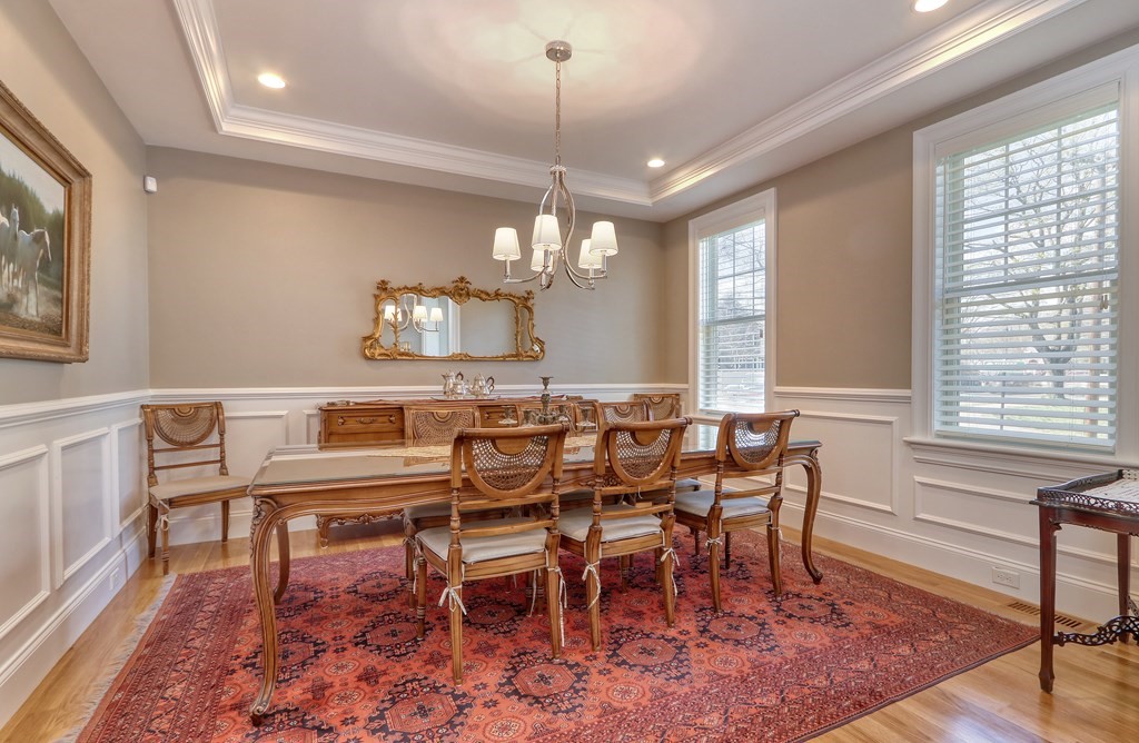 52 Thorpe Road Needham, MA 02494 - Photo 3 of 39 a view of a a dining room with furniture window and wooden floor