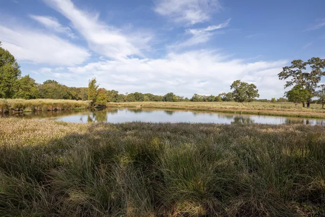 a view of lake with mountain