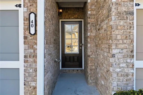 a view of a door of the house