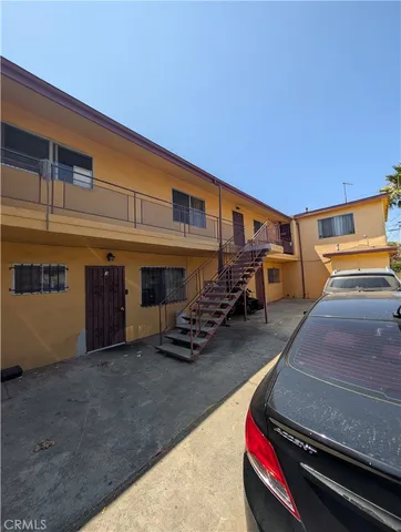 a room with gym equipment