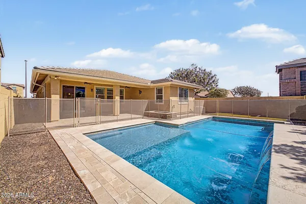 a view of a house with pool