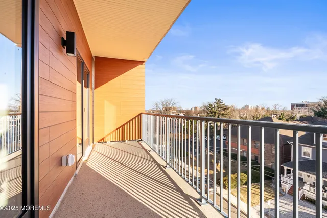 a view of balcony with staircase
