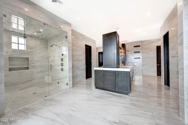 a view of swimming pool with an outdoor seating