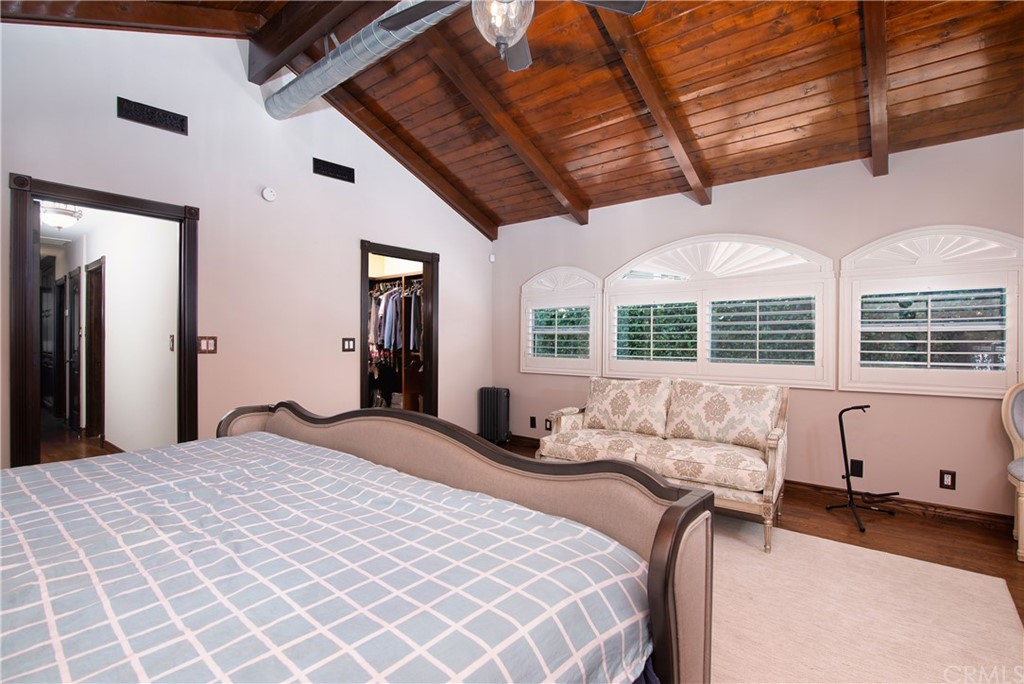 431 Monte Vista Road Arcadia, CA 91007 - Photo 16 of 30 a bedroom with a large bed and a large window