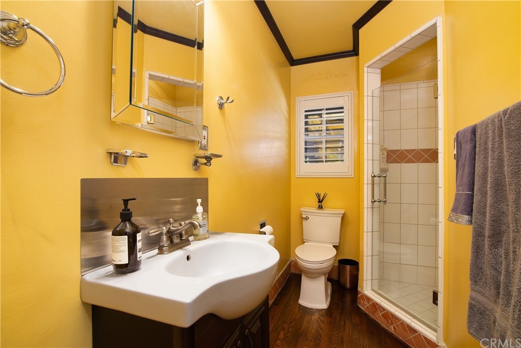 431 Monte Vista Road Arcadia, CA 91007 - Photo 23 of 30 a bathroom with a sink a toilet and shower