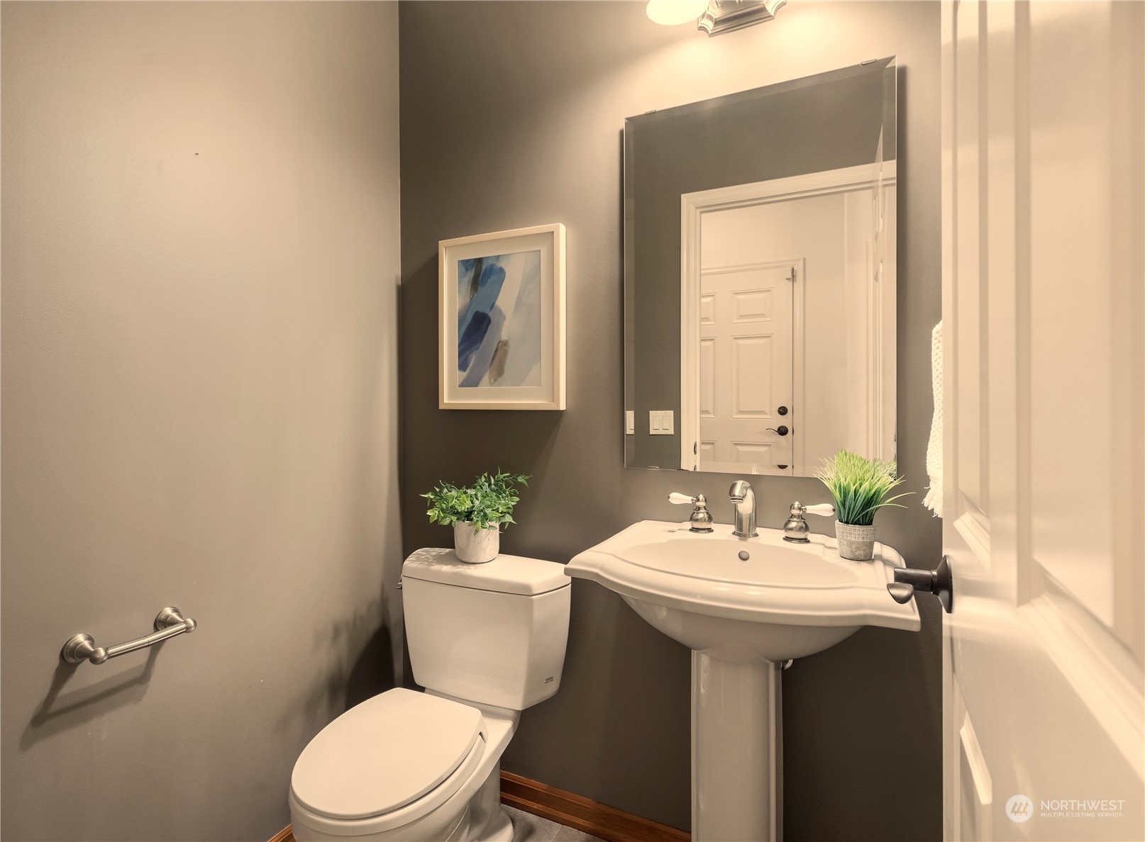 8507 Bowdoin Way, Unit 2 Edmonds, WA 98026 - Photo 11 of 24 a bathroom with a sink mirror and toilet
