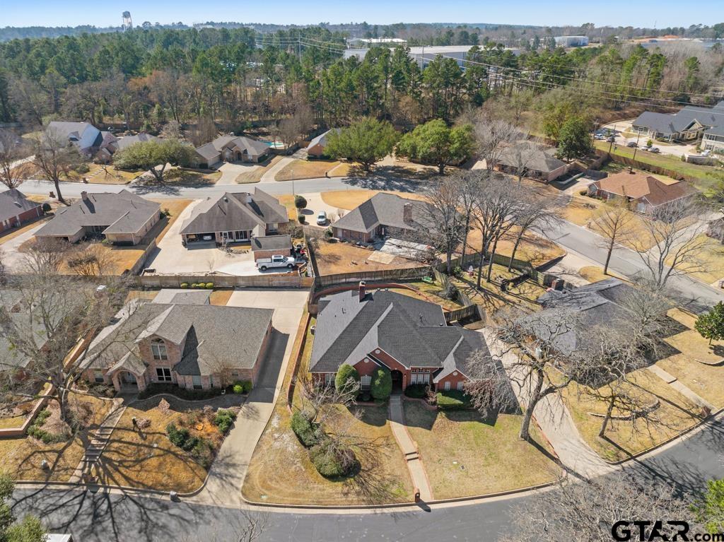 3103 Lakepine Circle Tyler, TX 75707 - Photo 45 of 48 an aerial view of a house with a ocean view