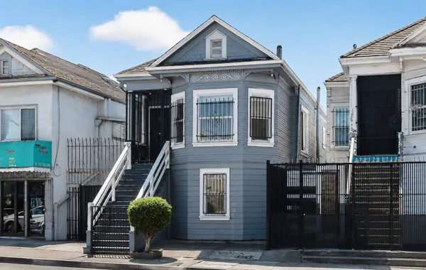 a front view of a house