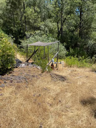 a view of outdoor space with trampoline