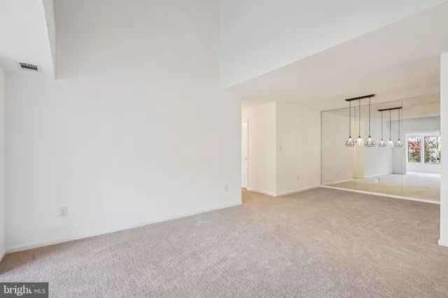 a view of an empty room