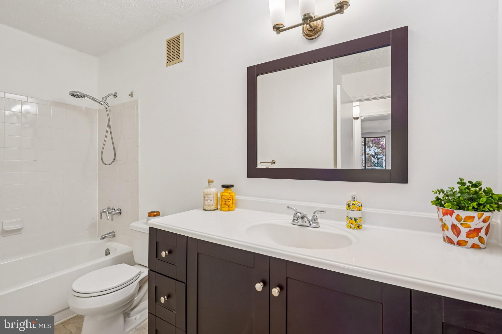 2203 Hunter's Run Drive Reston, VA 20191 - Photo 25 of 48 a bathroom with a sink mirror vanity and toilet