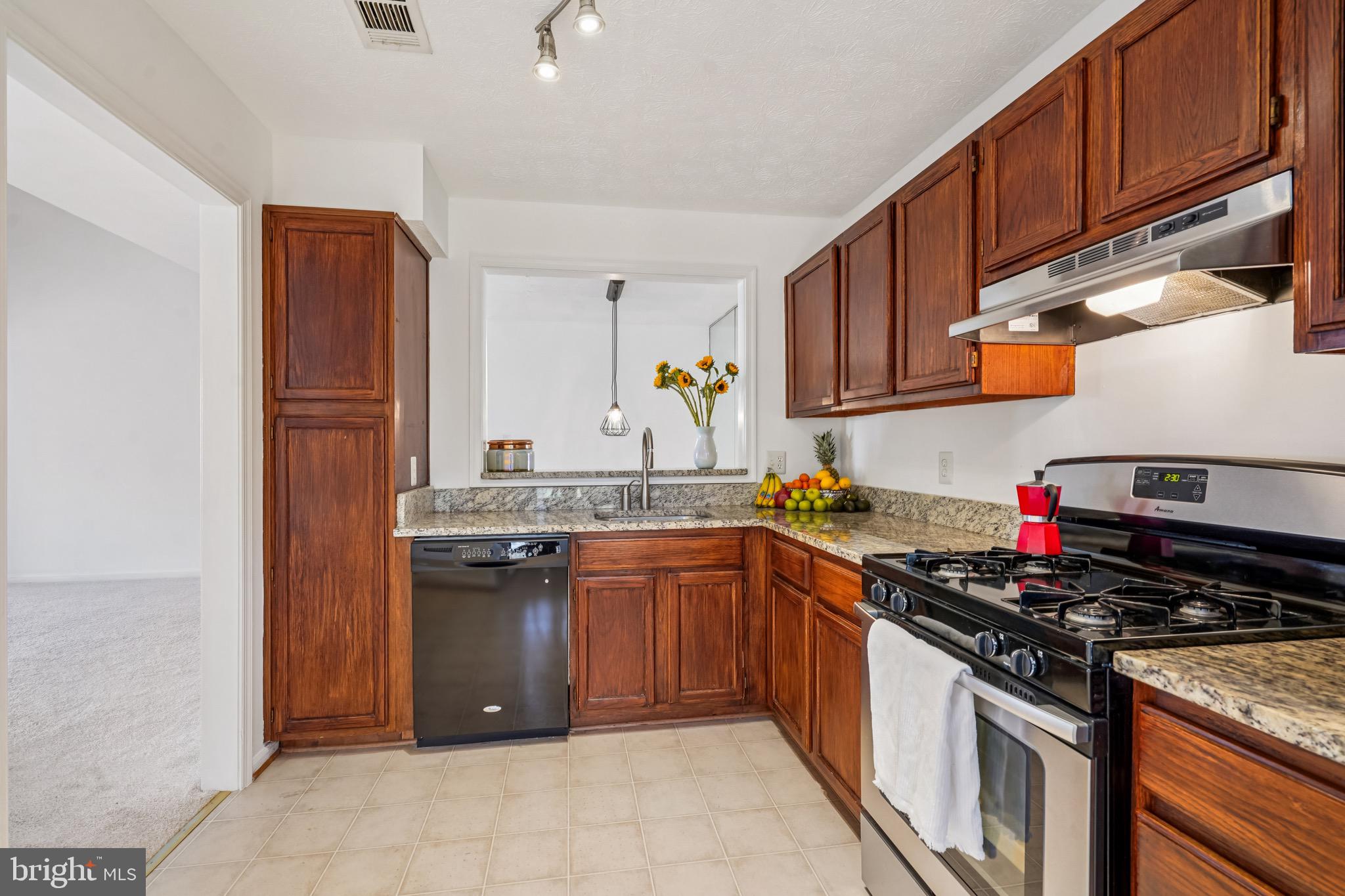 2203 Hunter's Run Drive Reston, VA 20191 - Photo 6 of 48 a kitchen with stainless steel appliances granite countertop a stove sink and cabinets