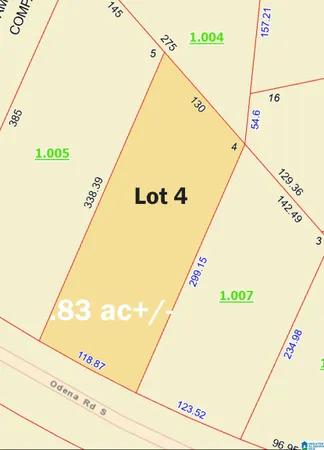 $14,000 | 0 South Odena Road, Unit 4, Sylacauga, AL 35150