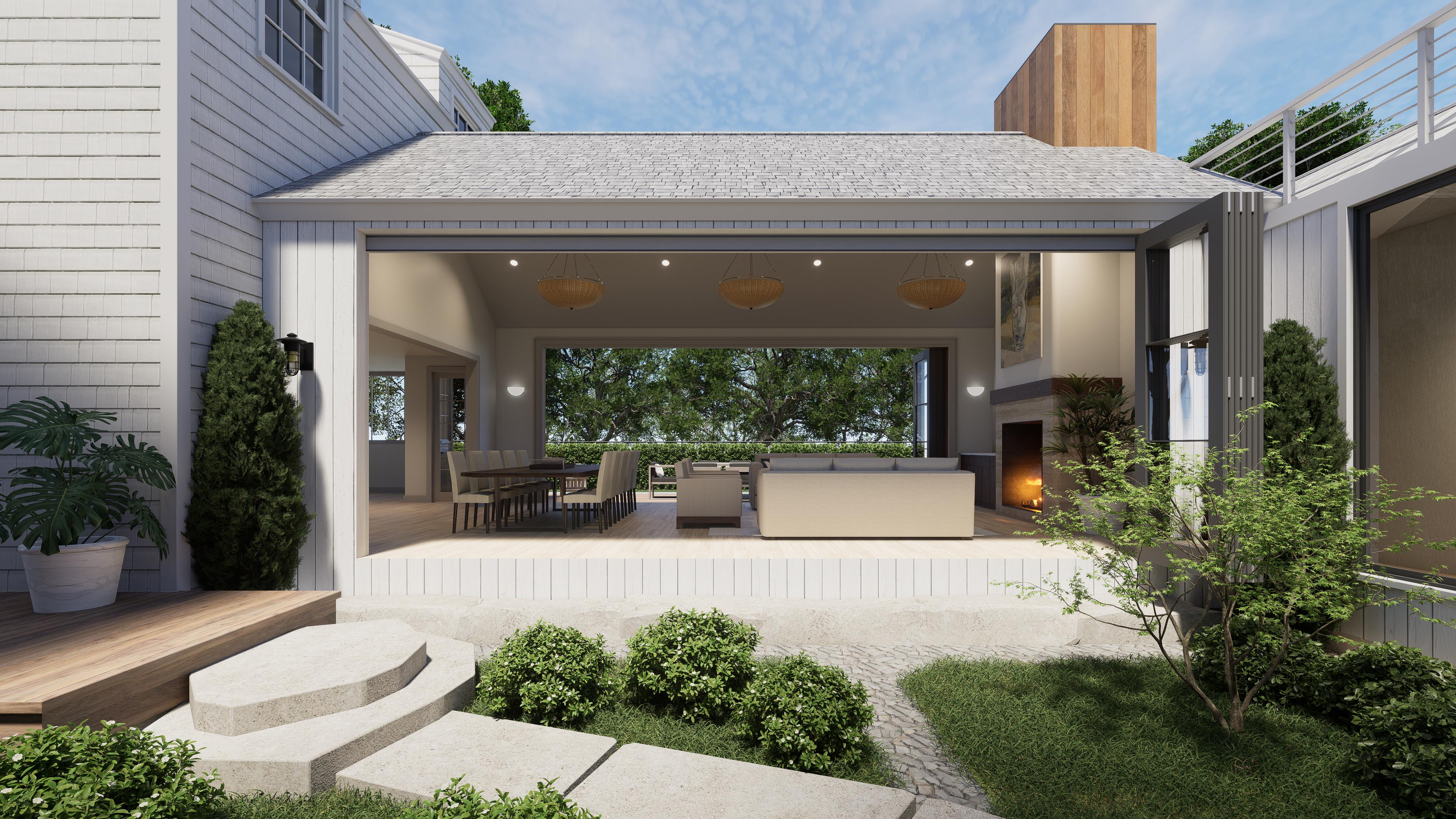 2 Lexington Avenue Edgartown, MA 02539 - Photo 39 of 41 a view of a house with potted plants and a table chair