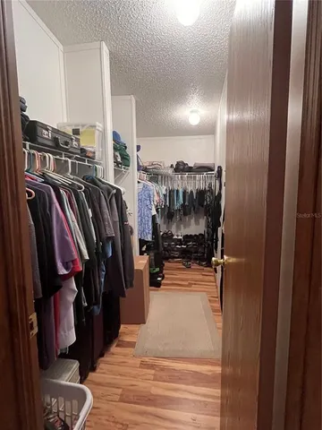 a view of a walk in closet