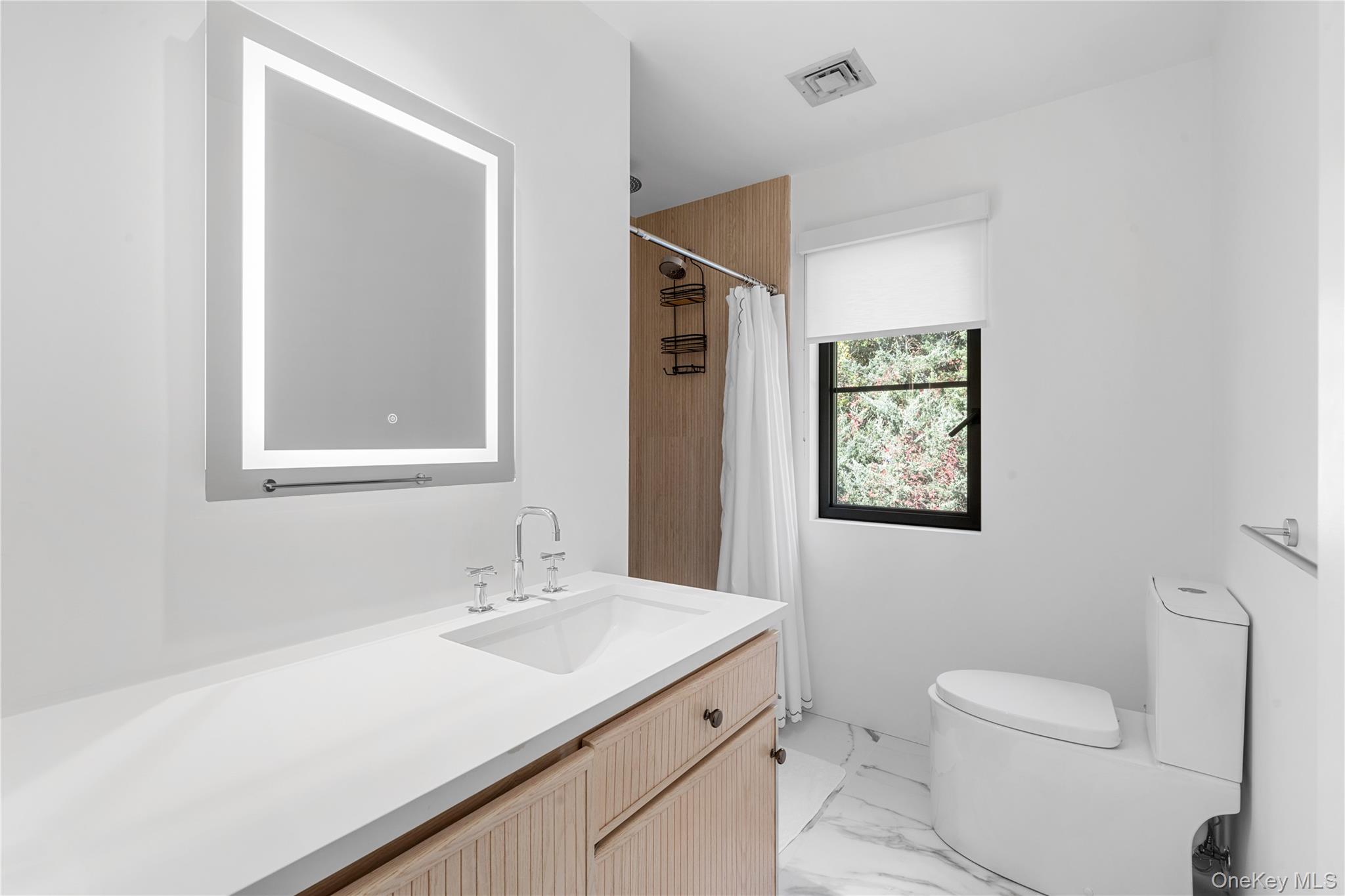 15 Atterbury Road Southampton, NY 11968 - Photo 26 of 46 a bathroom with a sink a toilet and mirror