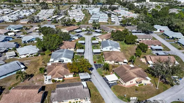 an aerial view of a city