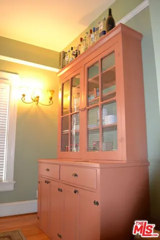 a view of a hallway with front door