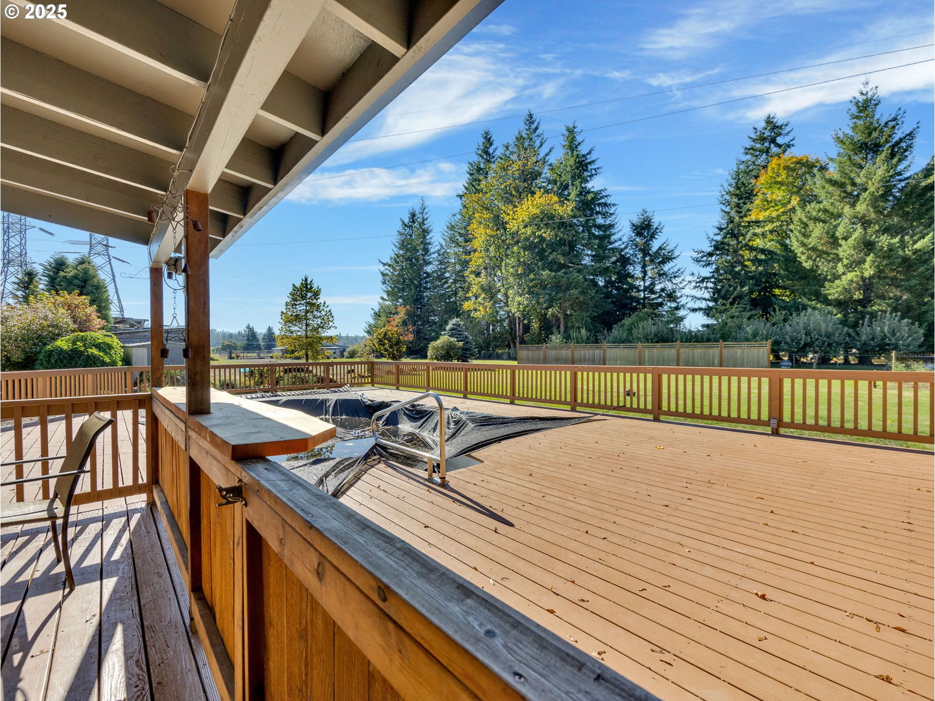 44434 Southeast Coalman Road Sandy, OR 97055 - Photo 25 of 48 a view of a balcony with chairs