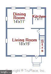 5203 Falls Road, Unit 22 Baltimore, MD 21210 - Photo 38 of 39 Main level floor plan