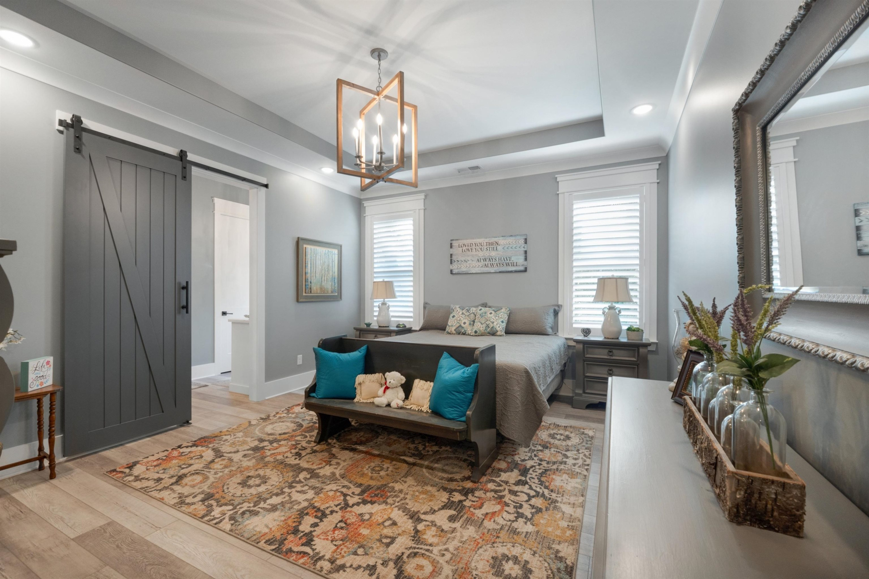 491 Cooper Anderson Road Jackson, TN 38305 - Photo 15 of 30 a living room with furniture and a chandelier