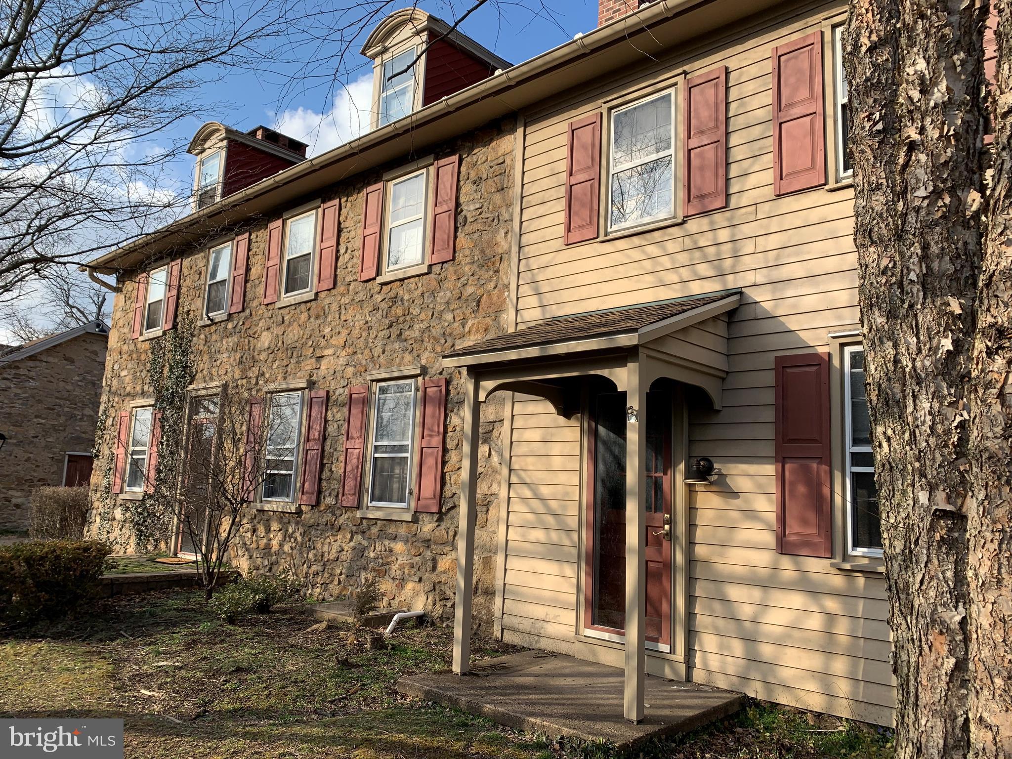 a front view of a house