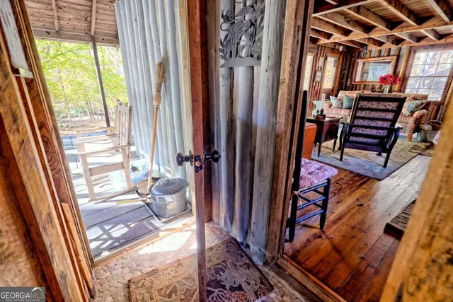 a front view of a building with entryway