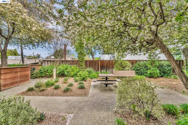 an outdoor space with patio