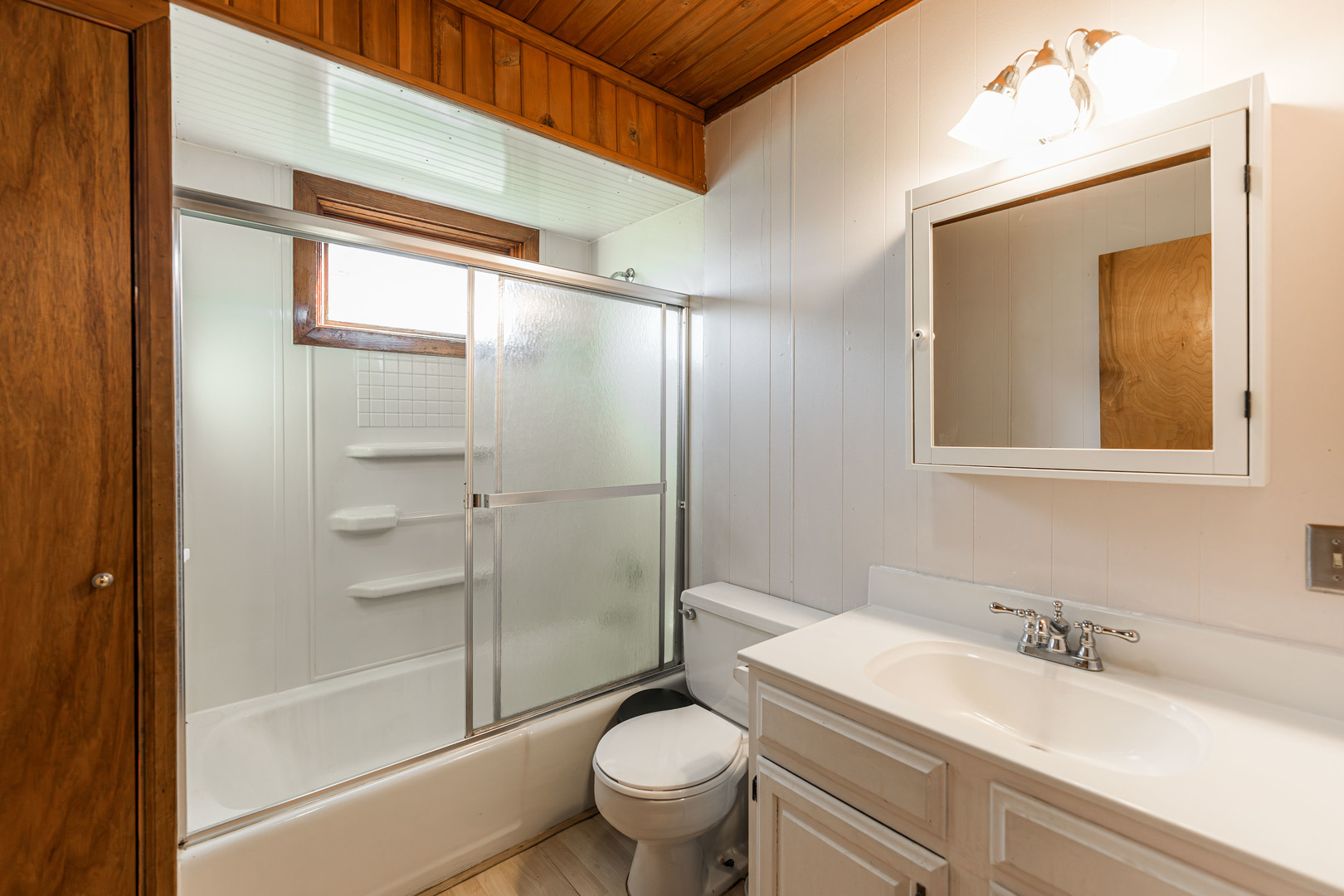 4N681 Munger Road Wayne, IL 60184 - Photo 22 of 67 a bathroom with a granite countertop sink a toilet and shower