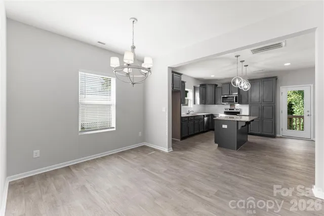 a view of kitchen and window