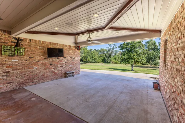a view of a backyard of a house