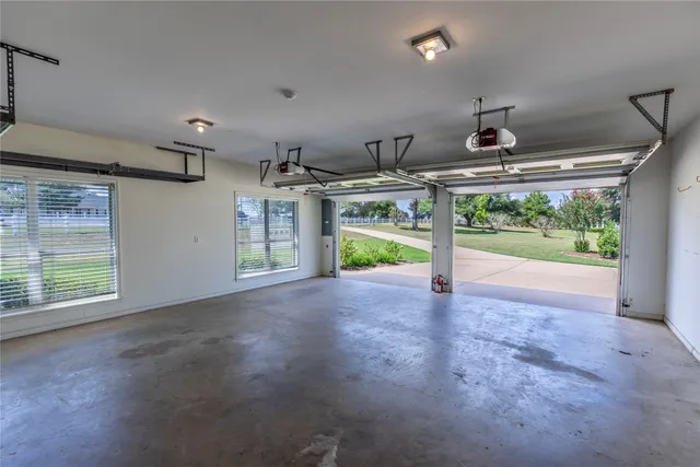 a view of a room with porch and windows