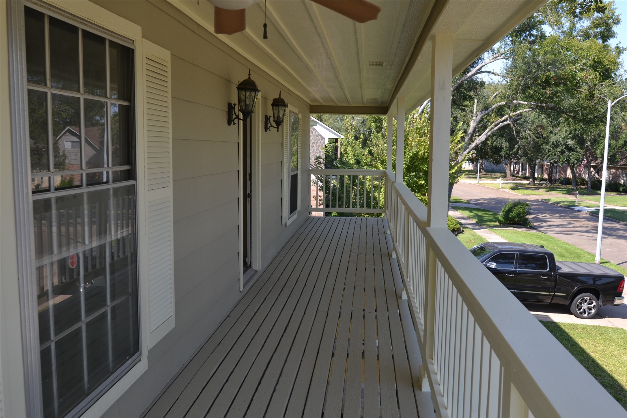 1223 Longledge Drive Seabrook, TX 77586 - Photo 44 of 49 a balcony with wooden floor