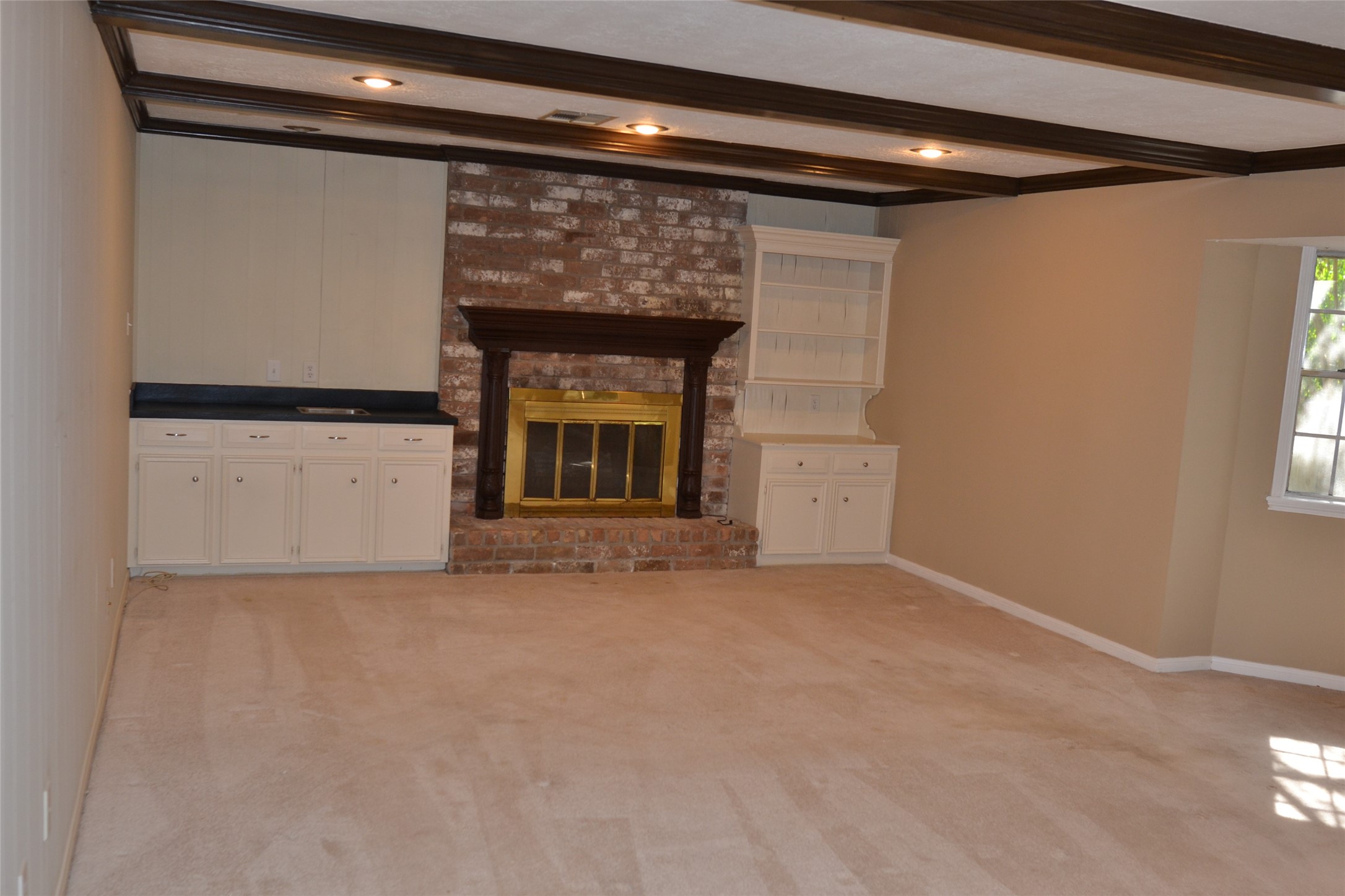1223 Longledge Drive Seabrook, TX 77586 - Photo 10 of 49 a view of empty room with a fireplace