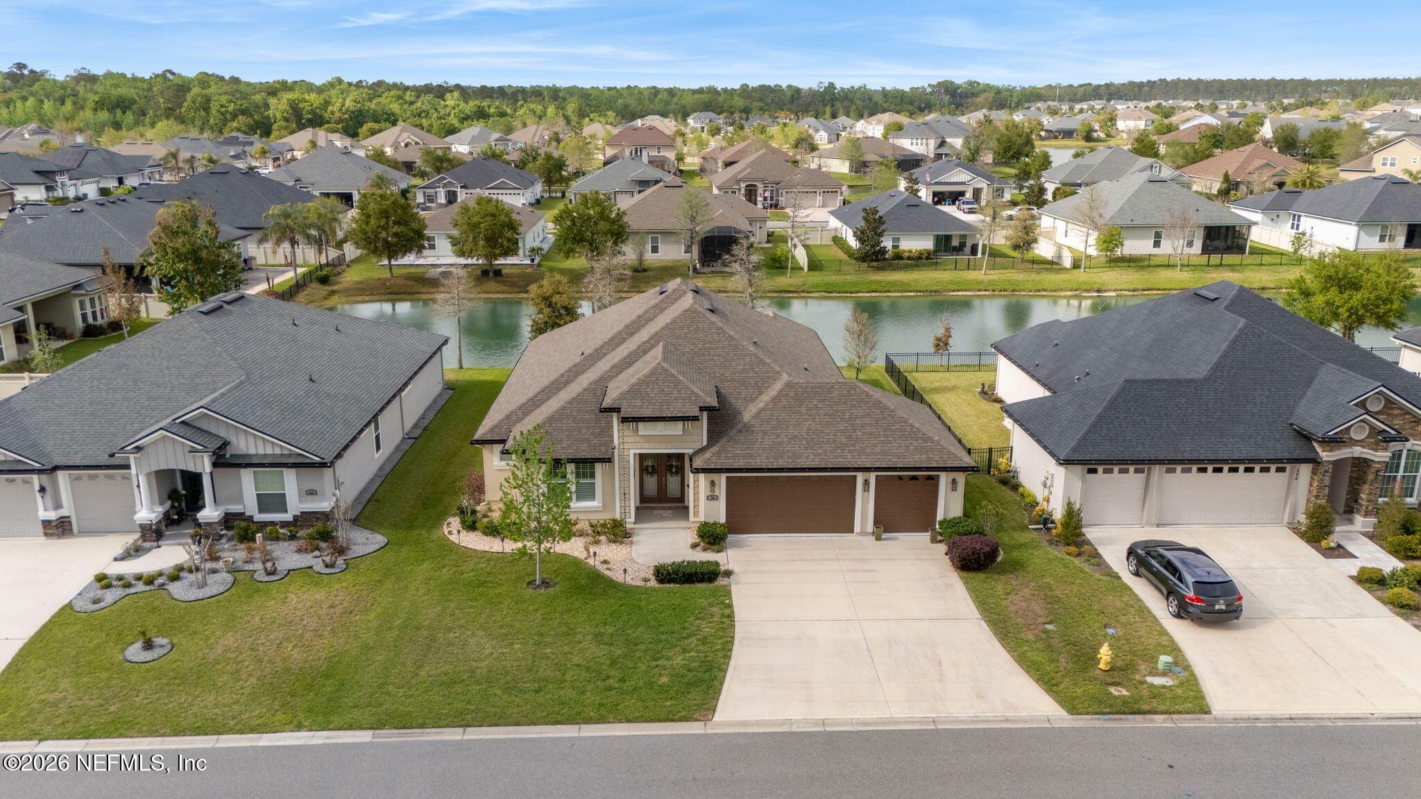 334 Athens Drive St. Augustine, FL 32092 - Photo 47 of 57 an aerial view of residential houses with outdoor space