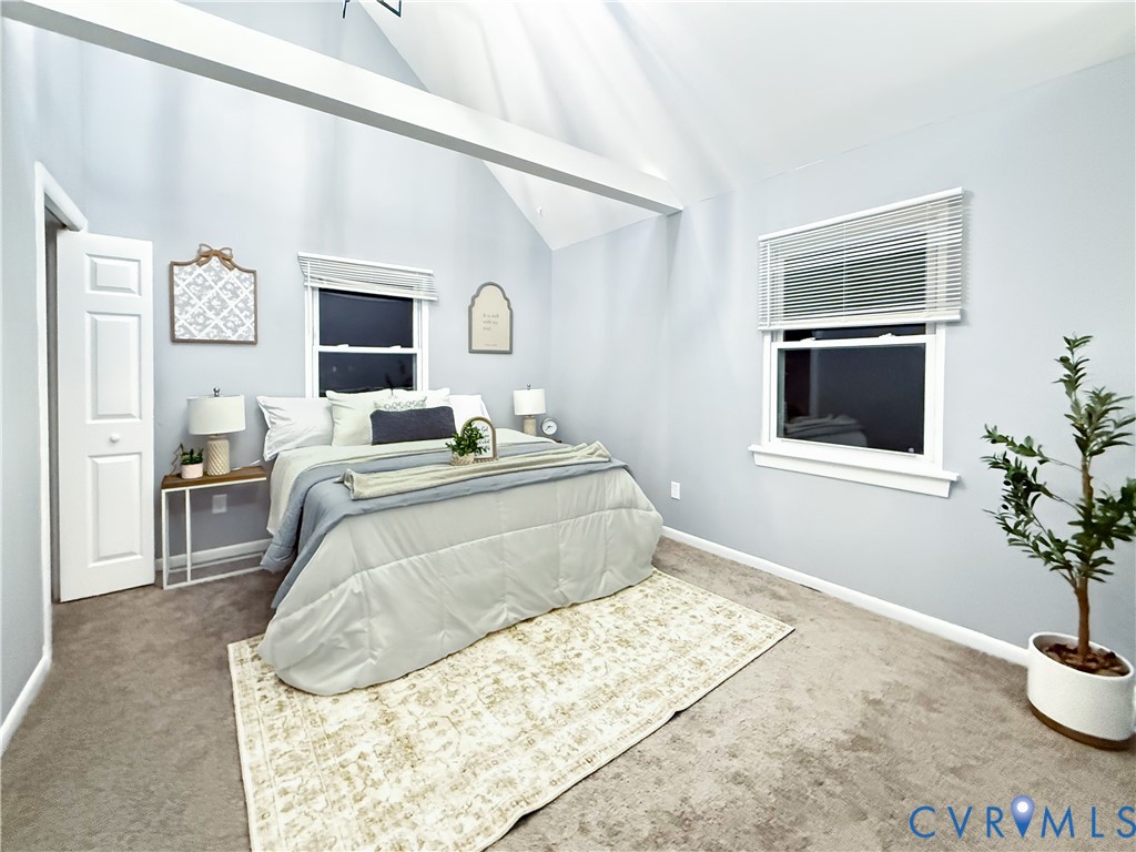3004 South Ridge Drive Midlothian, VA 23112 - Photo 25 of 35 Carpeted bedroom with lofted ceiling and baseboard