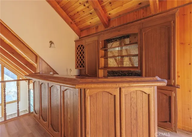 a close view of wooden door and outdoor space