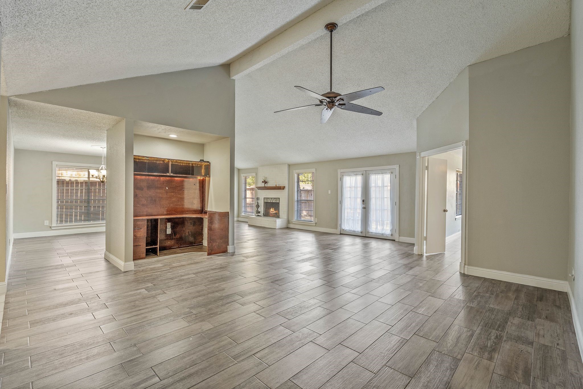 25534 Sugar Valley Lane Spring, TX 77373 - Photo 12 of 25 Living Room with Built in Desk
