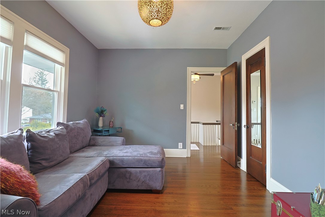 4376 Dover Center Road North Olmsted, OH 44070 - Photo 19 of 34 Living room featuring dark wood-type flooring