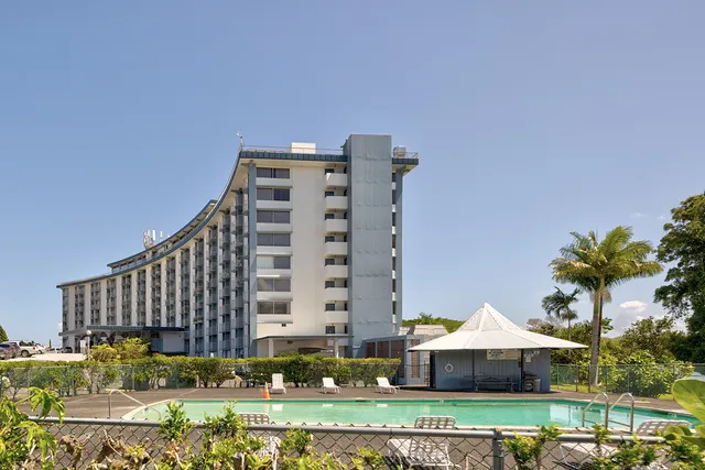 a front view of a building