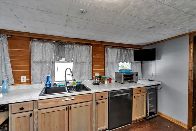 a view of room with workspace and a window