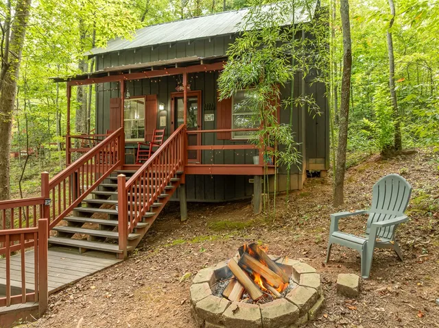 a house with a outdoor space