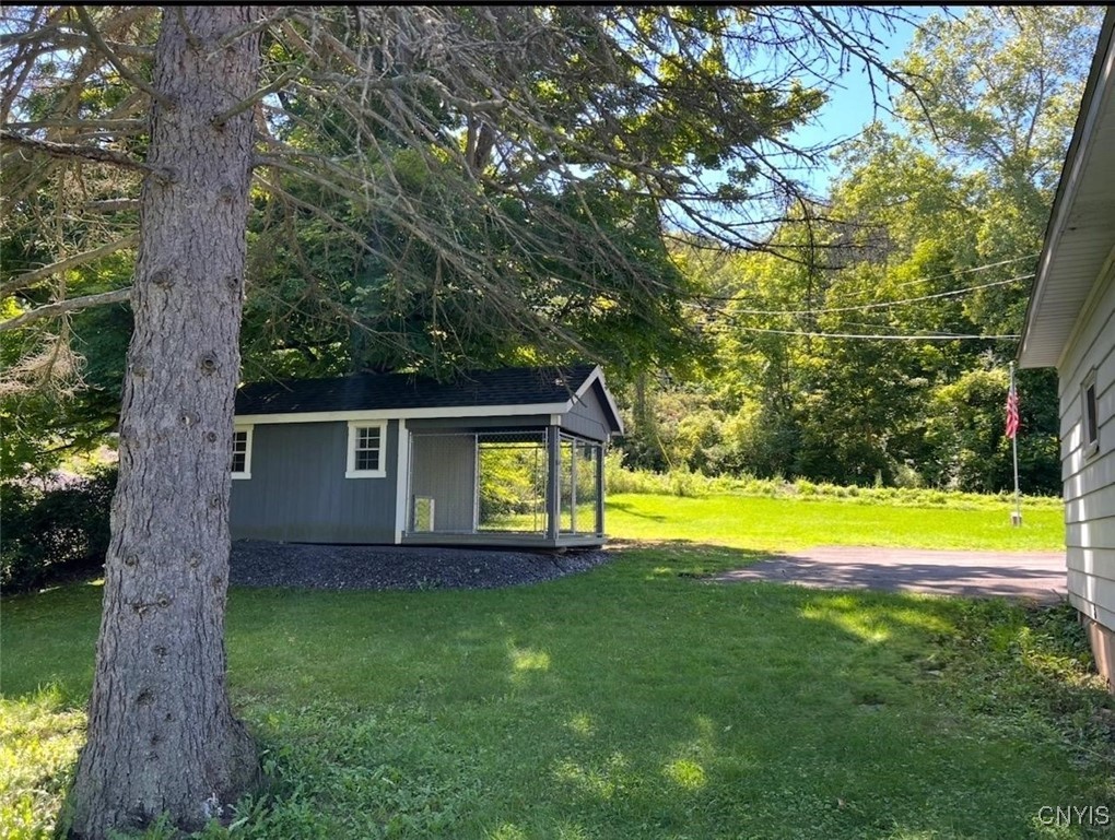 5758 Hamilton Road Elbridge, NY 13080 - Photo 4 of 27 The side, summer-view of the dog home.