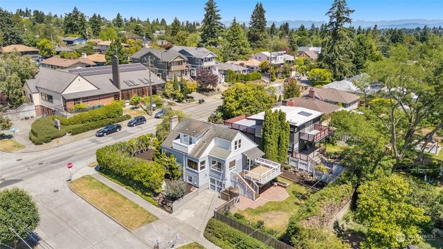 a view of a lake with a mountain in the background