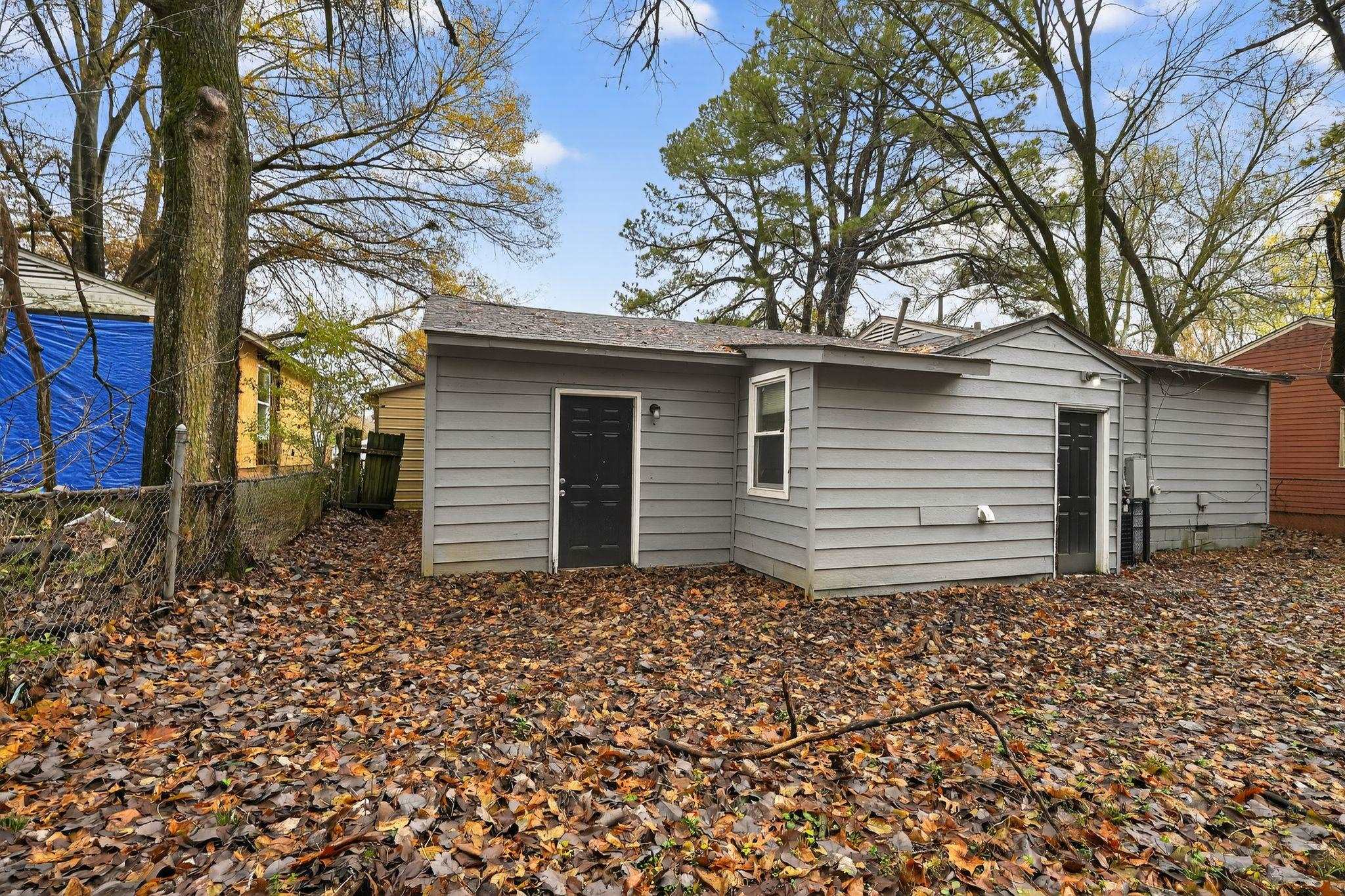 3981 Maynard Drive Memphis, TN 38109 - Photo 2 of 31 a backyard of a house with large trees