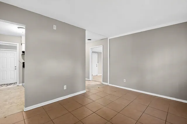 a view of an empty room