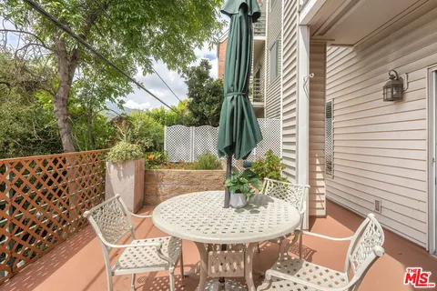 a view of a outdoor seating area