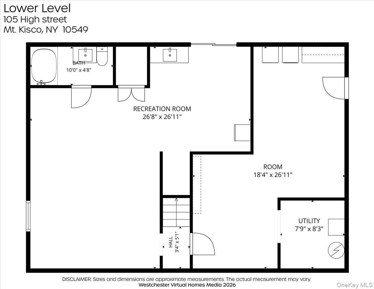 105 High St Extension Mount Kisco, NY 10549 - Photo 38 of 38 a picture of a floor plan