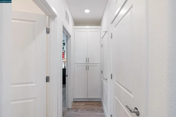 a view of a pathway both side of building